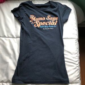 Navy Blue Bubba Gump Short-Sleeve Shirt